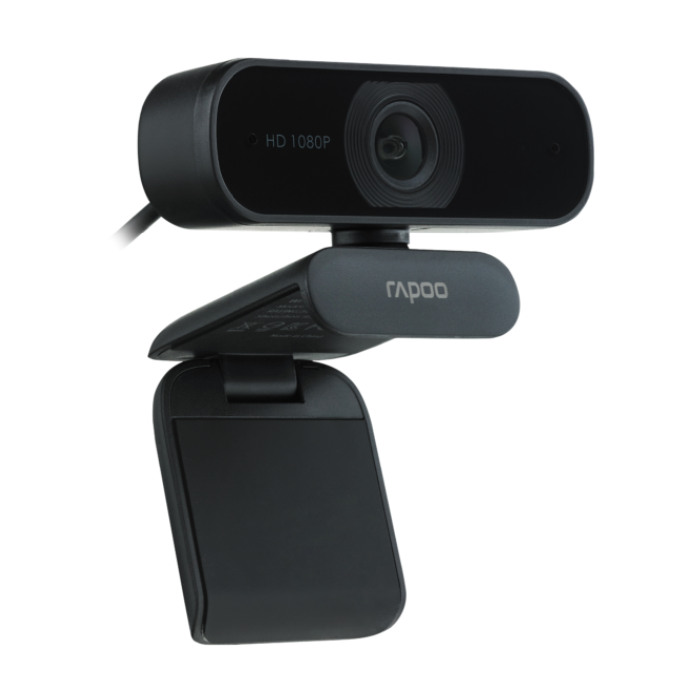 Webcam Full HD 1080P RAPOO Micro Khử Ồn Kép Góc Rộng 80 Độ XW180 - Hàng Chính Hãng