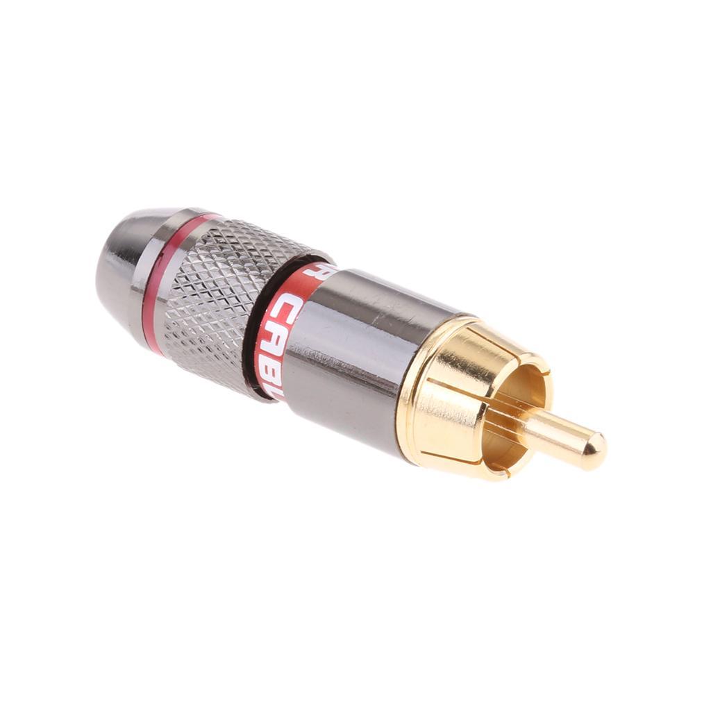 2 Pieces Phono Plug Connector Adapter