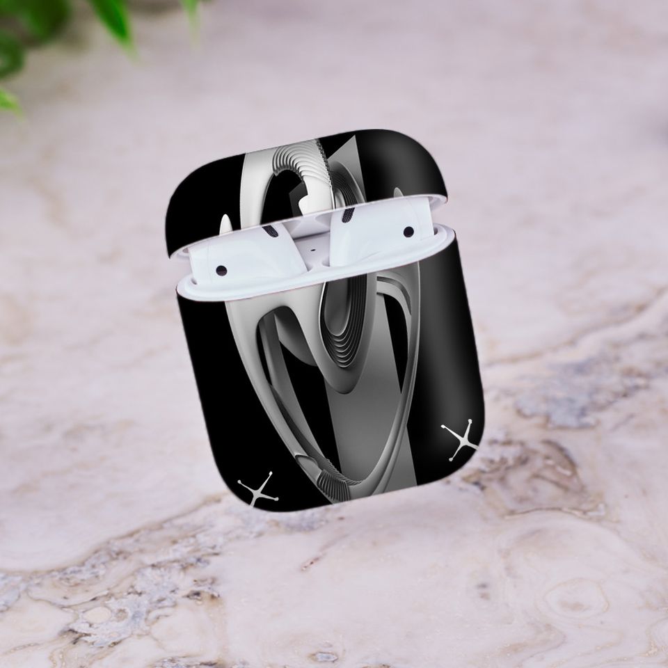 Miếng dán skin chống bẩn cho tai nghe AirPods in hình Họa tiết - HTx144 (bản không dây 1 và 2)