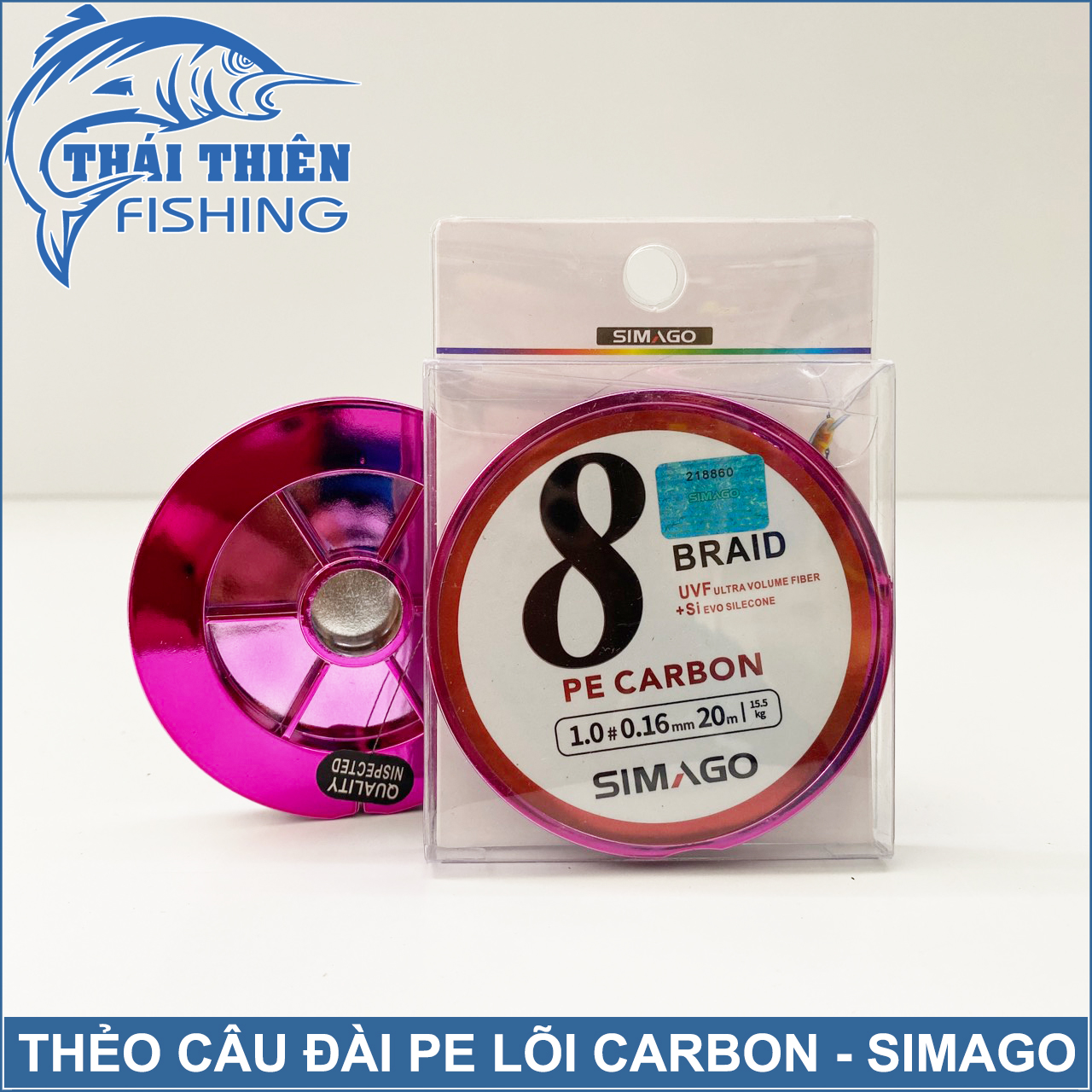 Dây Pe Carbon Simago Cuộn 20m Dùng Làm Thẻo Câu Đài