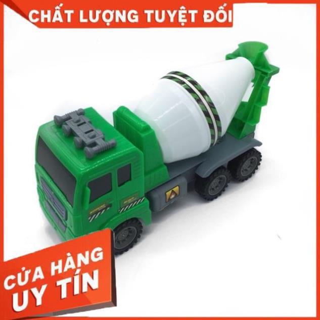 Xe ô tô đồ chơi xe trộn bê tông - xe ô tô công trình