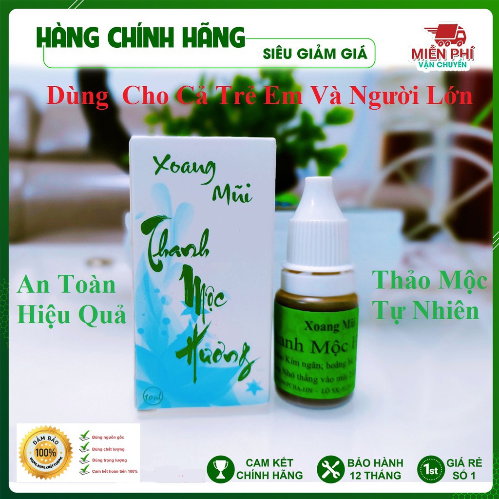 Dung Dịch Nhỏ Mũi Thanh Mộc Hương Gia Truyền 10ml