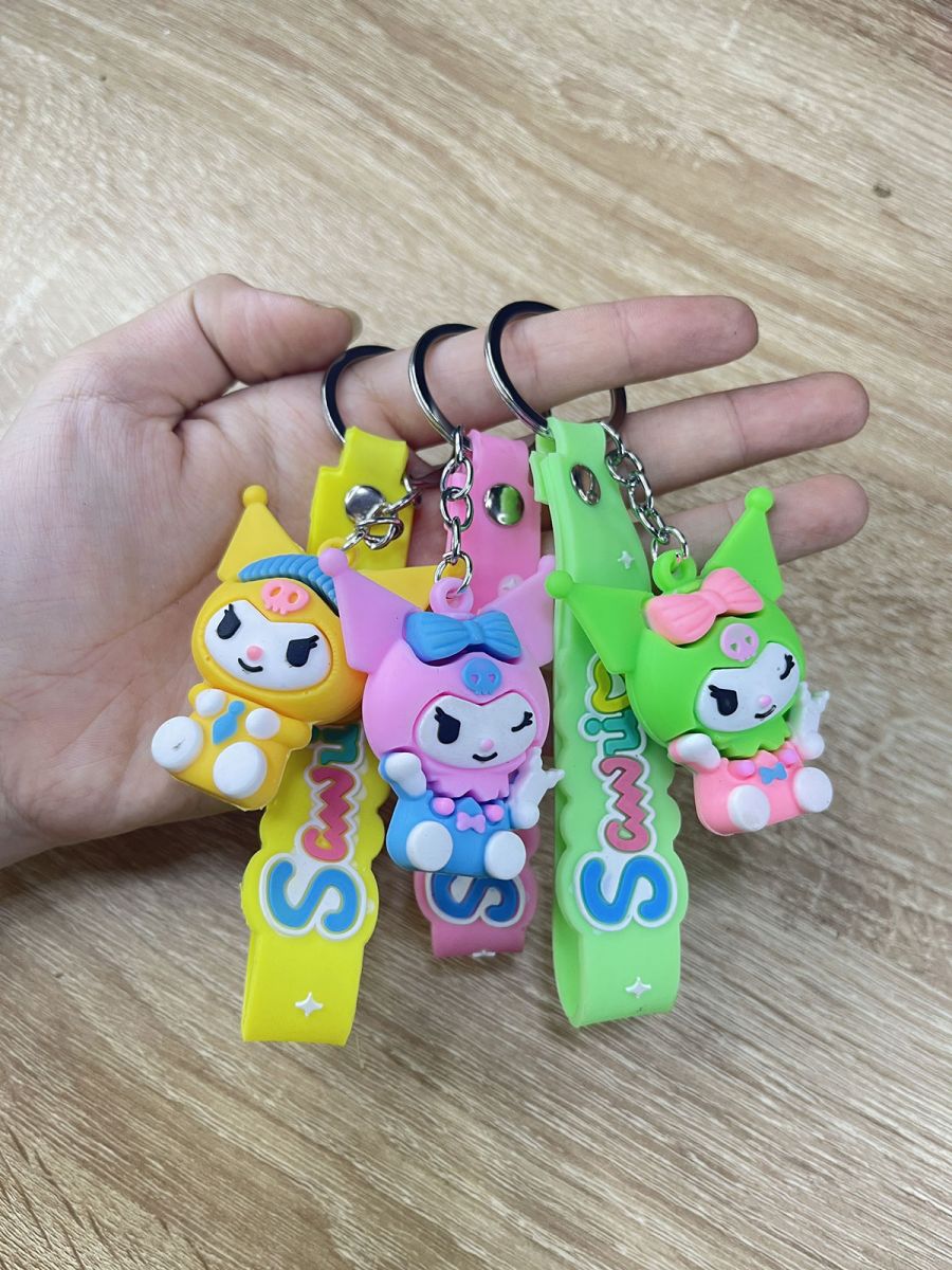 Móc Khoá Hình Thú Kẹp Nơ Dễ Thương