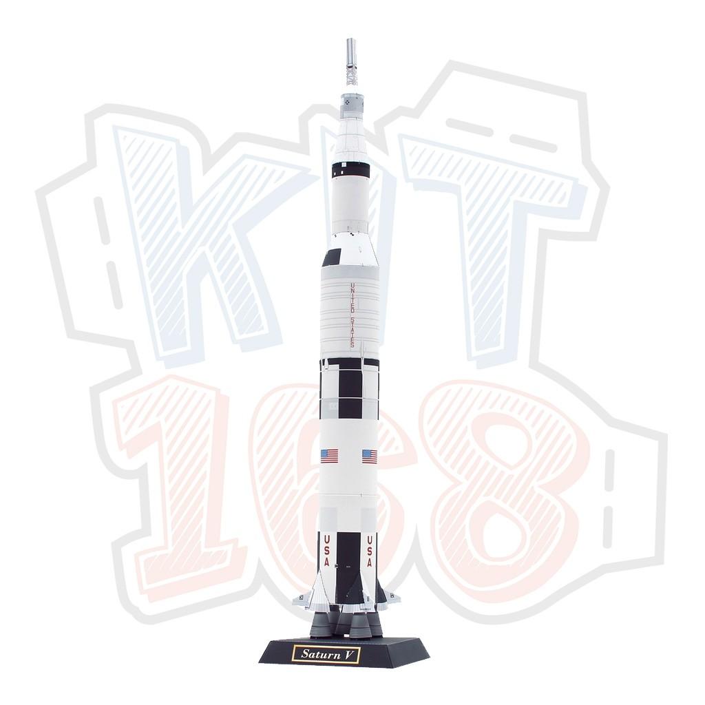 Mô hình giấy Saturn V Rocket - In mực thường - Giấy ảnh A4 160gsm