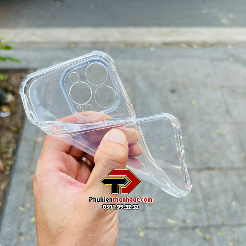 Ốp lưng cho iPhone 14 Pro Max, 14 Pro, 14 Plus, iP 14 silicone dẻo trong suốt chống sốc bảo vệ camera sau