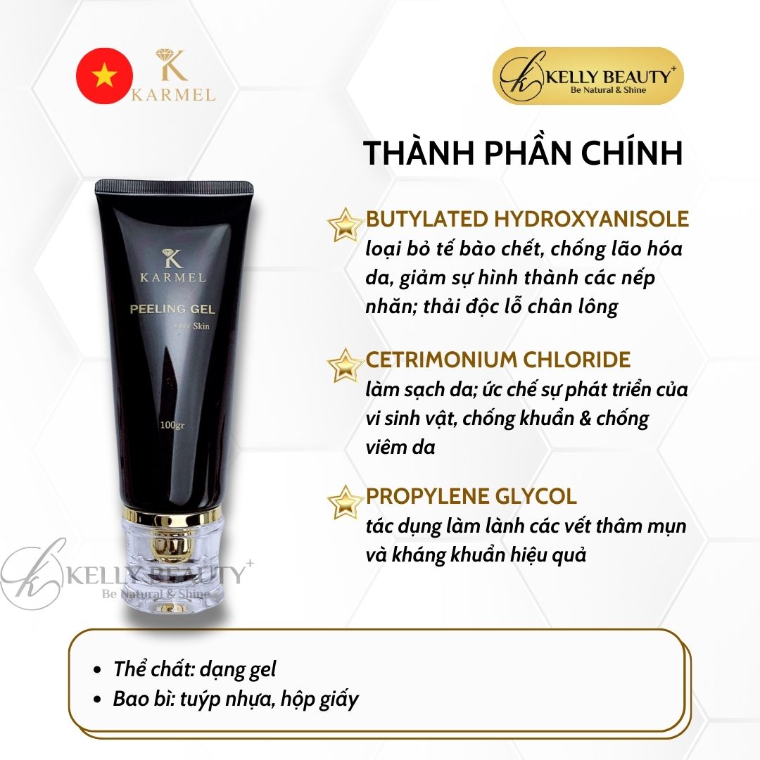 Tẩy Tế Bào Chết Da Dầu Karmel Peeling Gel Oily Skin - Giảm Dày Sừng, Da Mềm Mịn, Ngăn Ngừa Mụn | Kelly Beauty