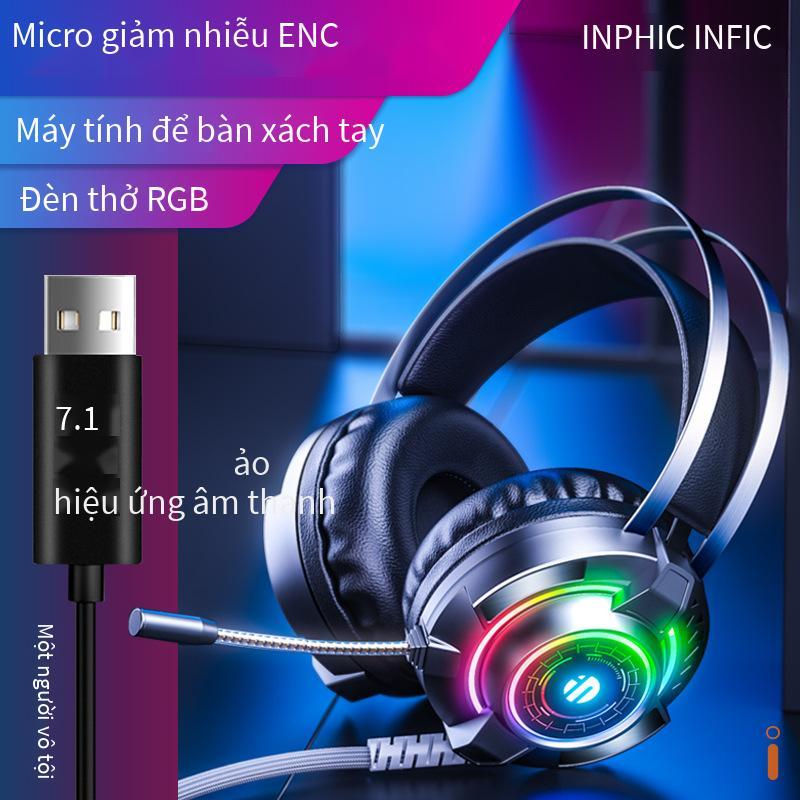 Giá thấp nhất 2 tai nghe máy tính gắn trên đầu có dây máy tính để bàn thể thao điện tử có micrô 2 trong 1 Giao diện quán cà phê Internet cắm đôi