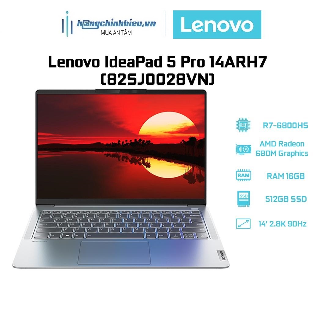 Laptop Lenovo IdeaPad 5 Pro 14ARH7 82SJ0028VN (R7-6800HS | 16GB | 512GB | AMD Radeon 680M Graphics | 14' 2.8K 90Hz) Hàng chính hãng