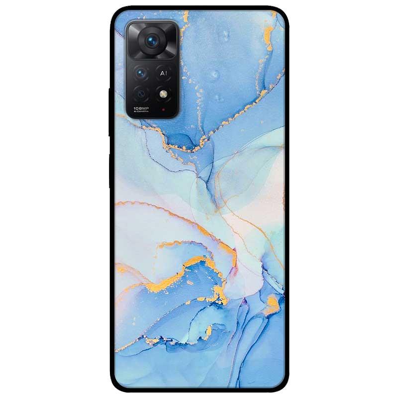 Ốp lưng dành cho Xiaomi Redmi Note 11 Pro mẫu Màu Loang Xanh