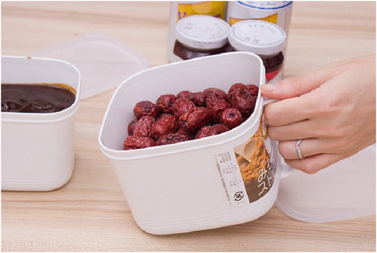 Hộp thực phẩm có tay cầm Nakaya, nắp đậy kín giúp cất giữ và bảo quản thực phẩm một cách an toàn &amp; tiện lợi - nội địa Nhật Bản