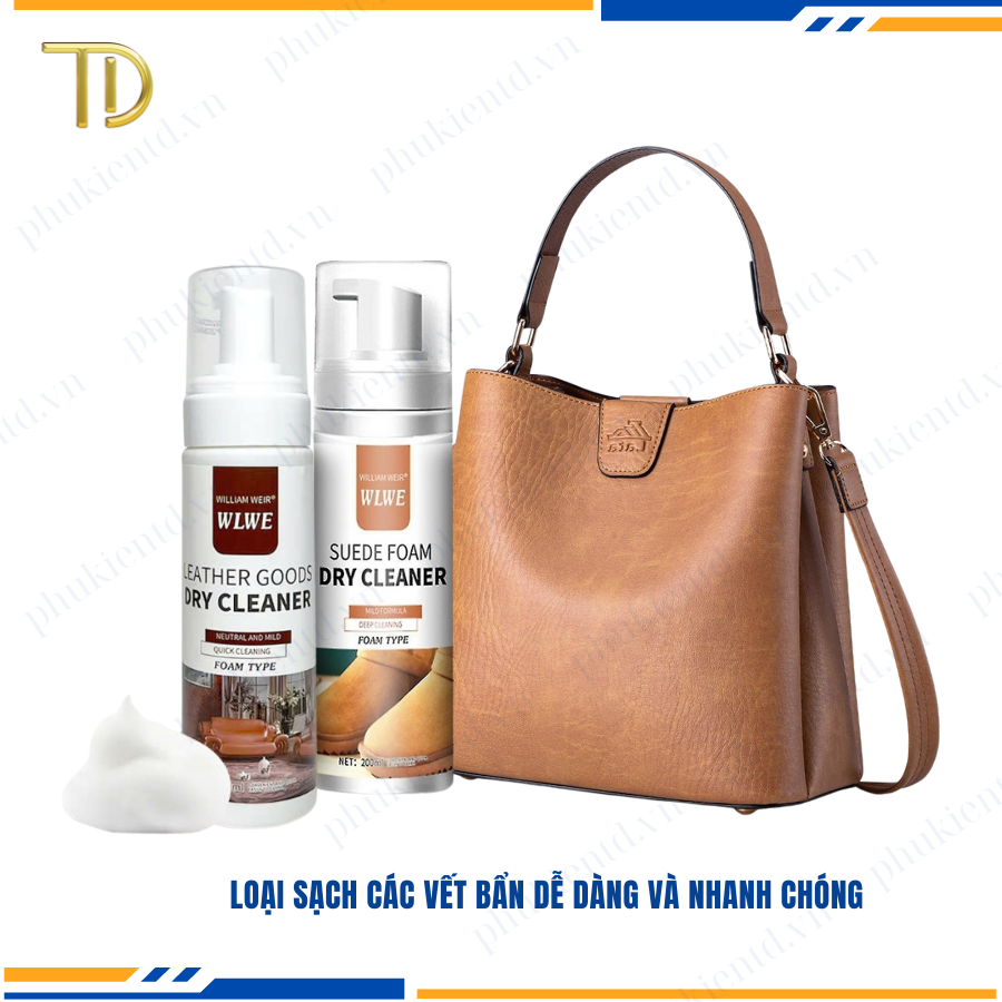 Chai vệ sinh đồ da, Chai vệ sinh túi da, Chai vệ sinh giày dép làm sạch cao cấp