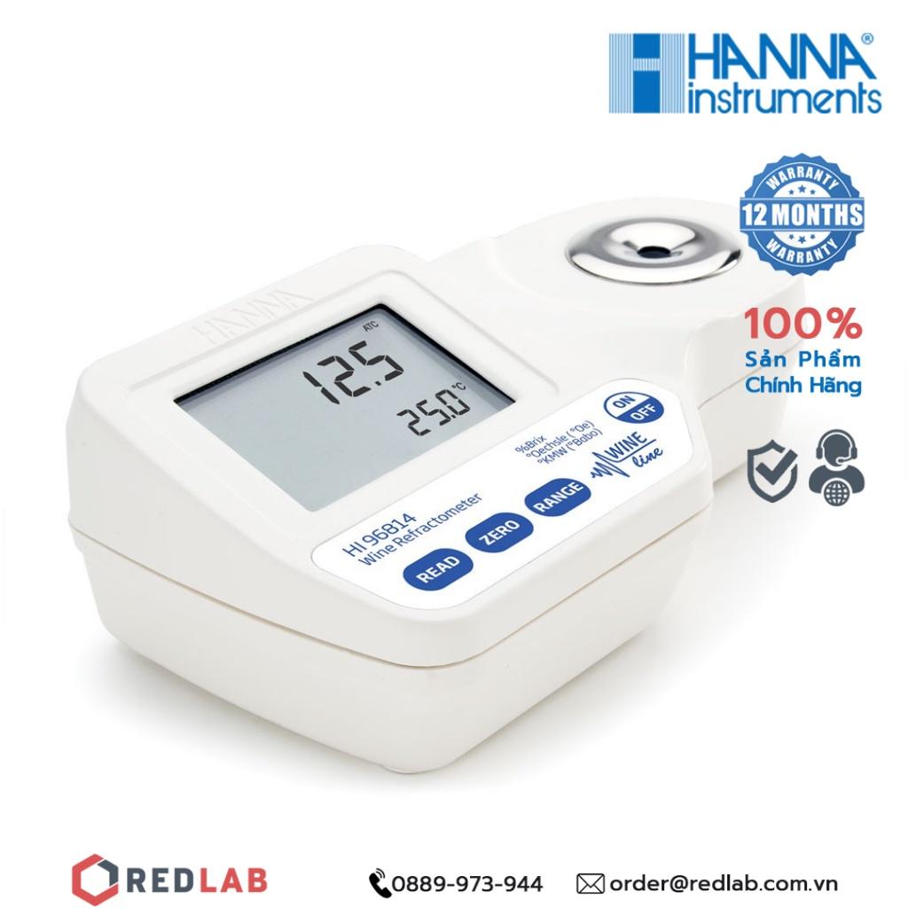 Máy đo độ Brix trong rượu, mứt và nước ép cầm tay Hanna HI96814