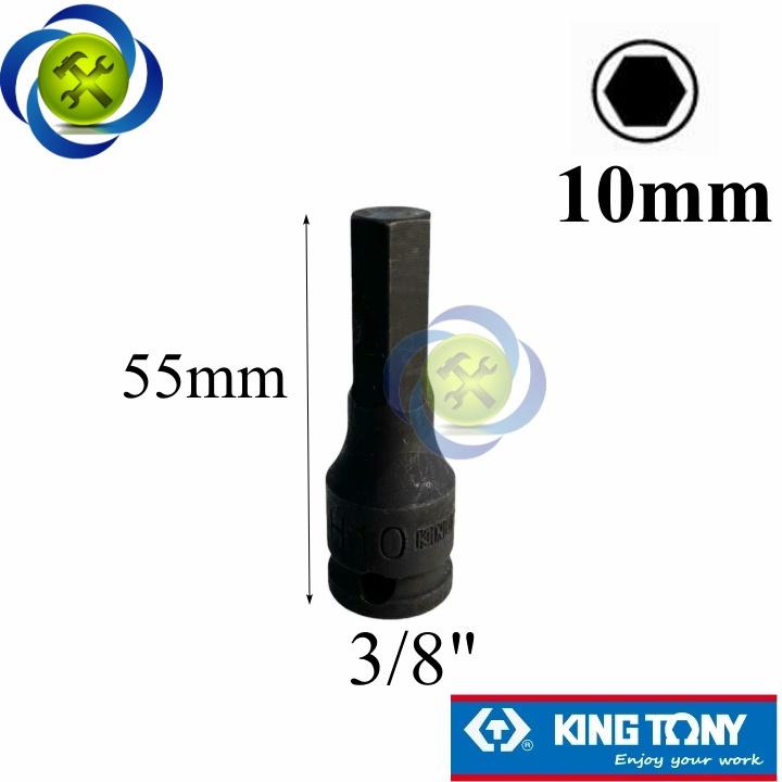 Tuýp lục giác 10mm Kingtony 305510M loại 3/8 loại đen thép CR-MO