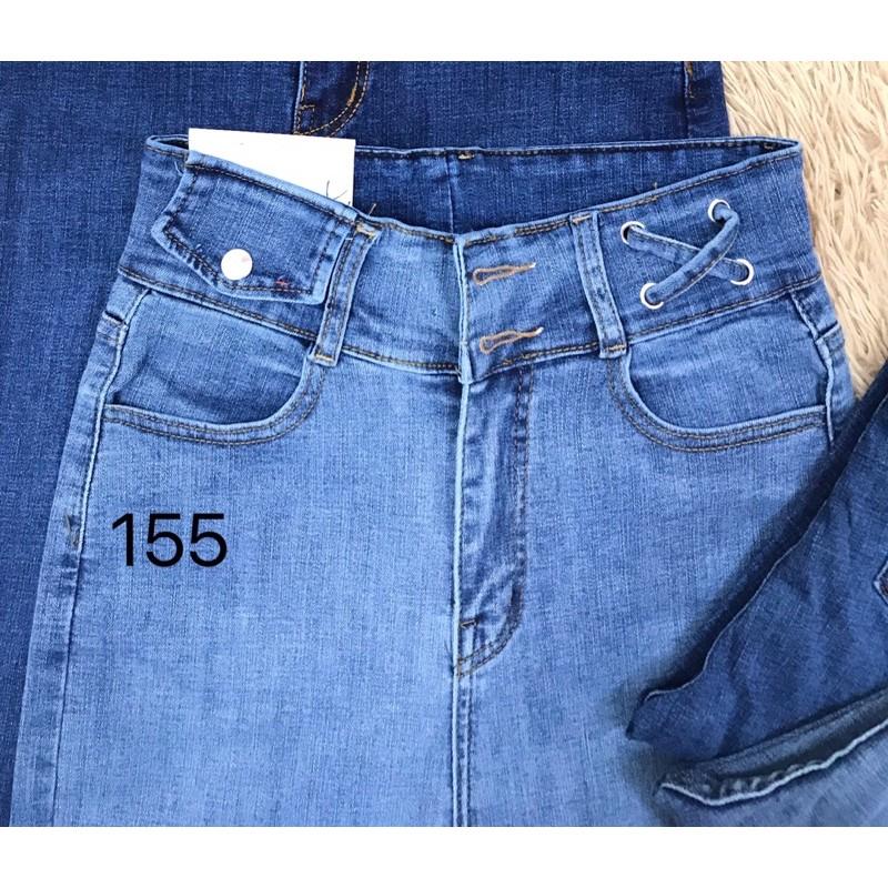Quần bò nữ - quần jean ống ôm lưng siêu cao Ms 155 156
