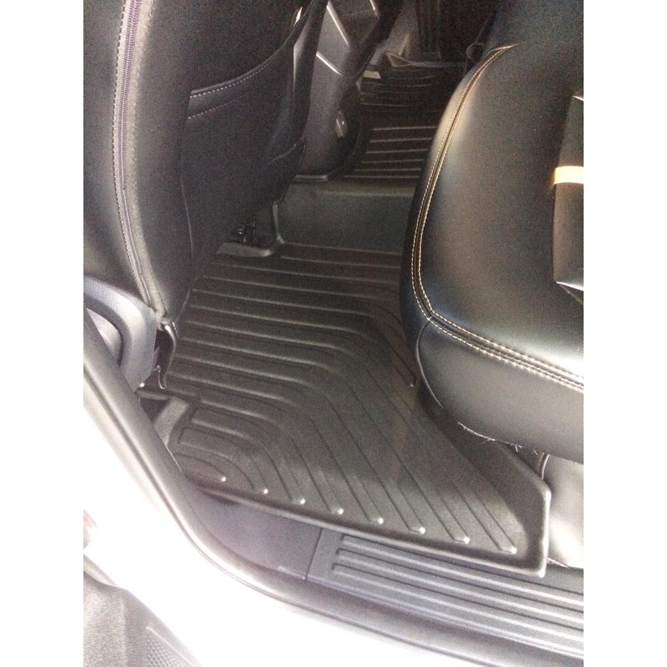 Thảm lót sàn xe ô tô Ford Ranger 2012- 2021 Nhãn hiệu Macsim chất liệu nhựa TPE cao cấp màu đen