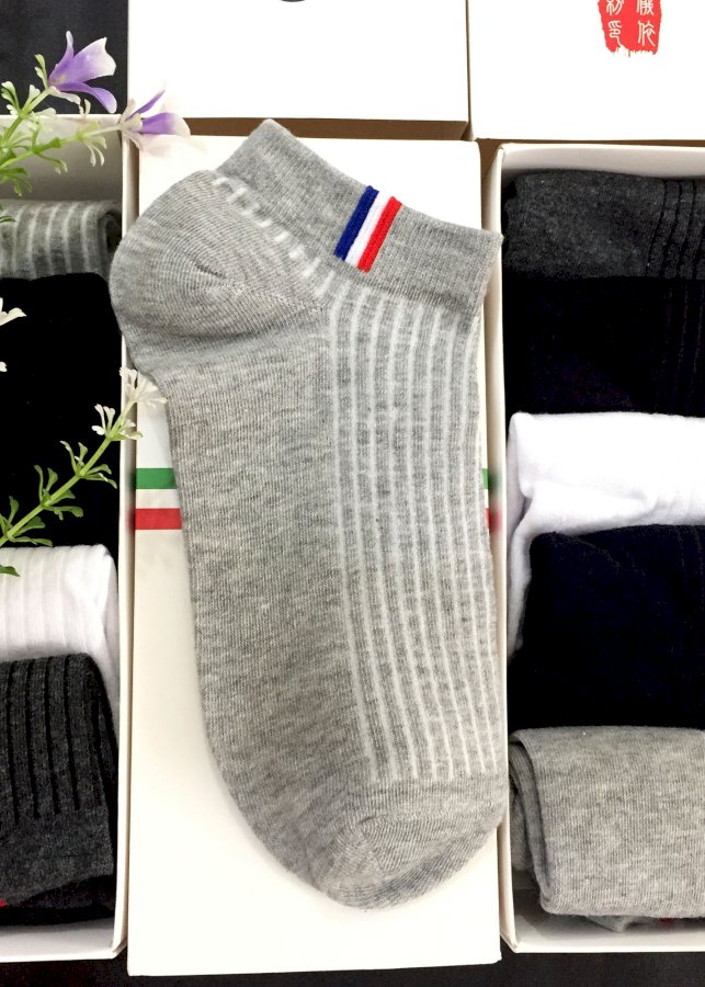 Hộp 5 đôi tất nam chống hôi chân khử mùi diệt khuẩn