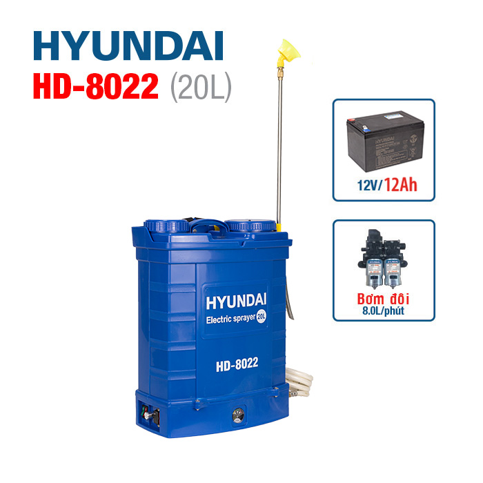 Bình xịt điện HYUNDAI HD-8022