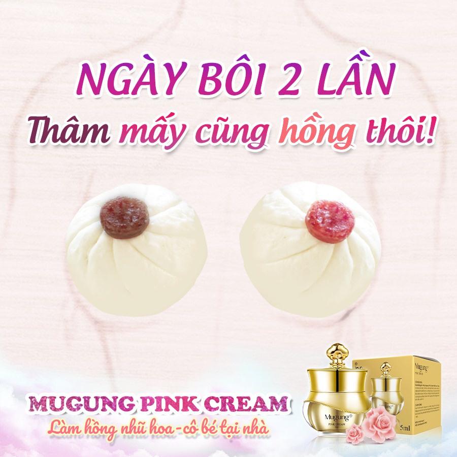 Kem Mugung làm hồng vùng bẹn,vùng bikini an toàn,hiệu quả nhanh,hồng lâu dài,không đau rát Pink Cream 5ml