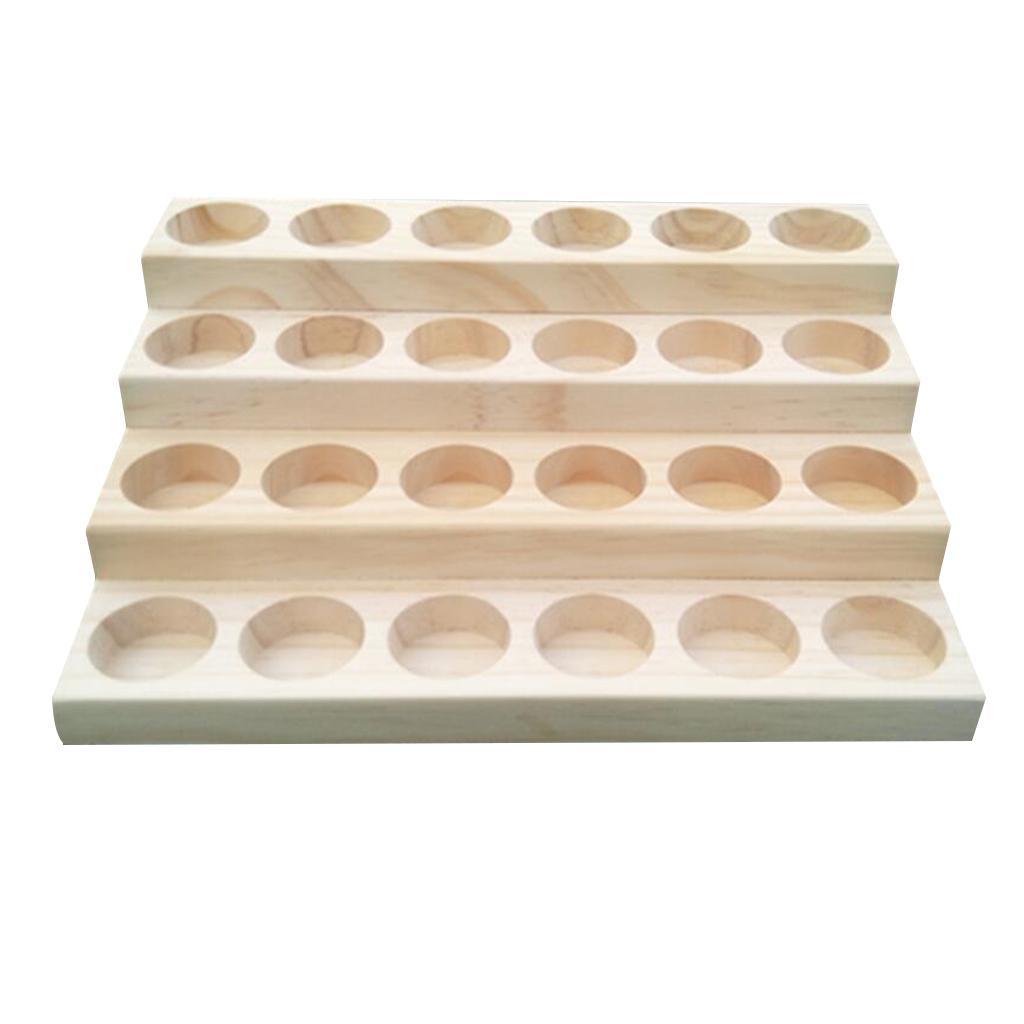Essential Oil Storage Rack Display Stand Wood Rack Holder 06