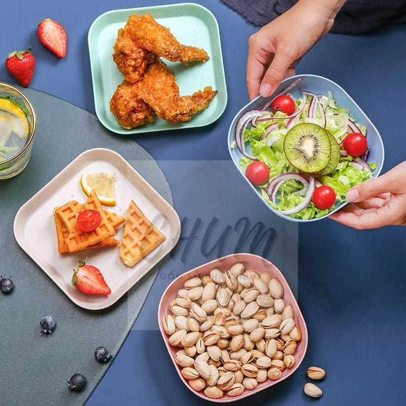 Khay ăn , bát ăn dặm lúa mạch cho bé các hình dáng