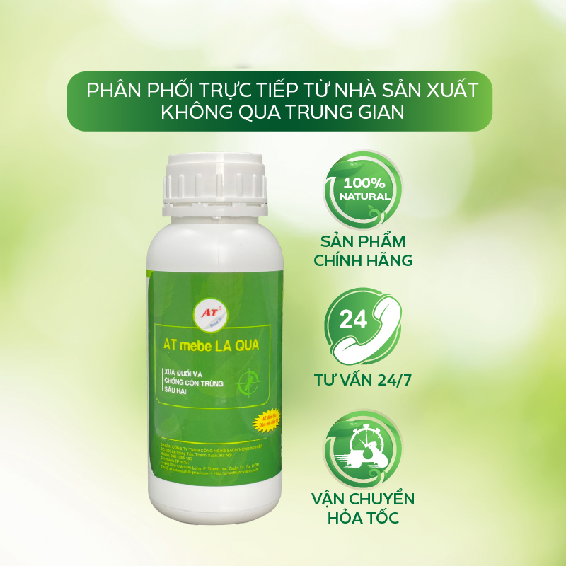 Chế Phẩm Sinh học Trừ Sâu, Bọ Trĩ, Nhện Đục, Sâu Đục Thân Kháng Thuốc-Mebe La Qua Đậm Đặc Dung Tích 500ml Pha 50 lít