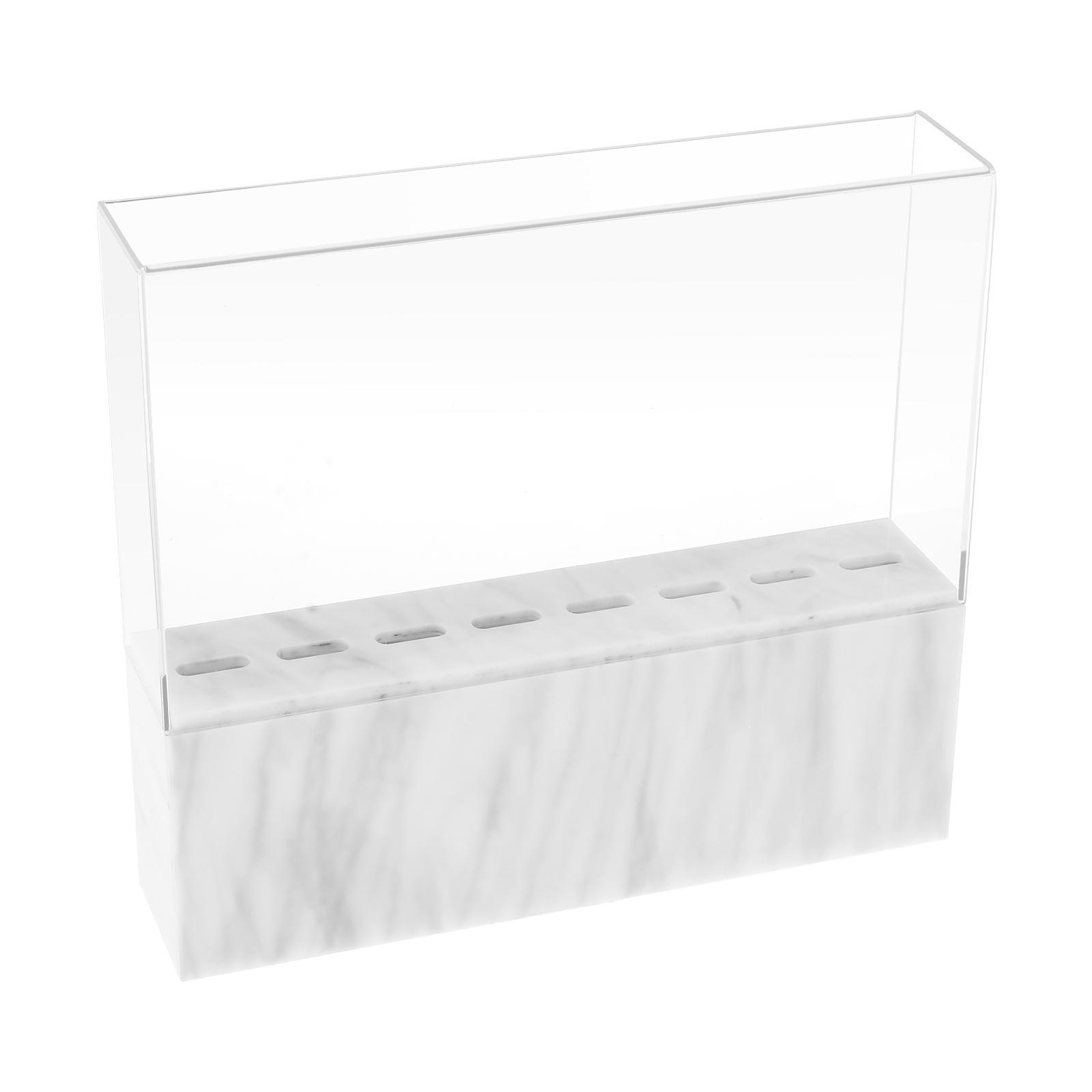Eyelash Grafting Tweezers Acrylic Display Stand Holder Organizer White