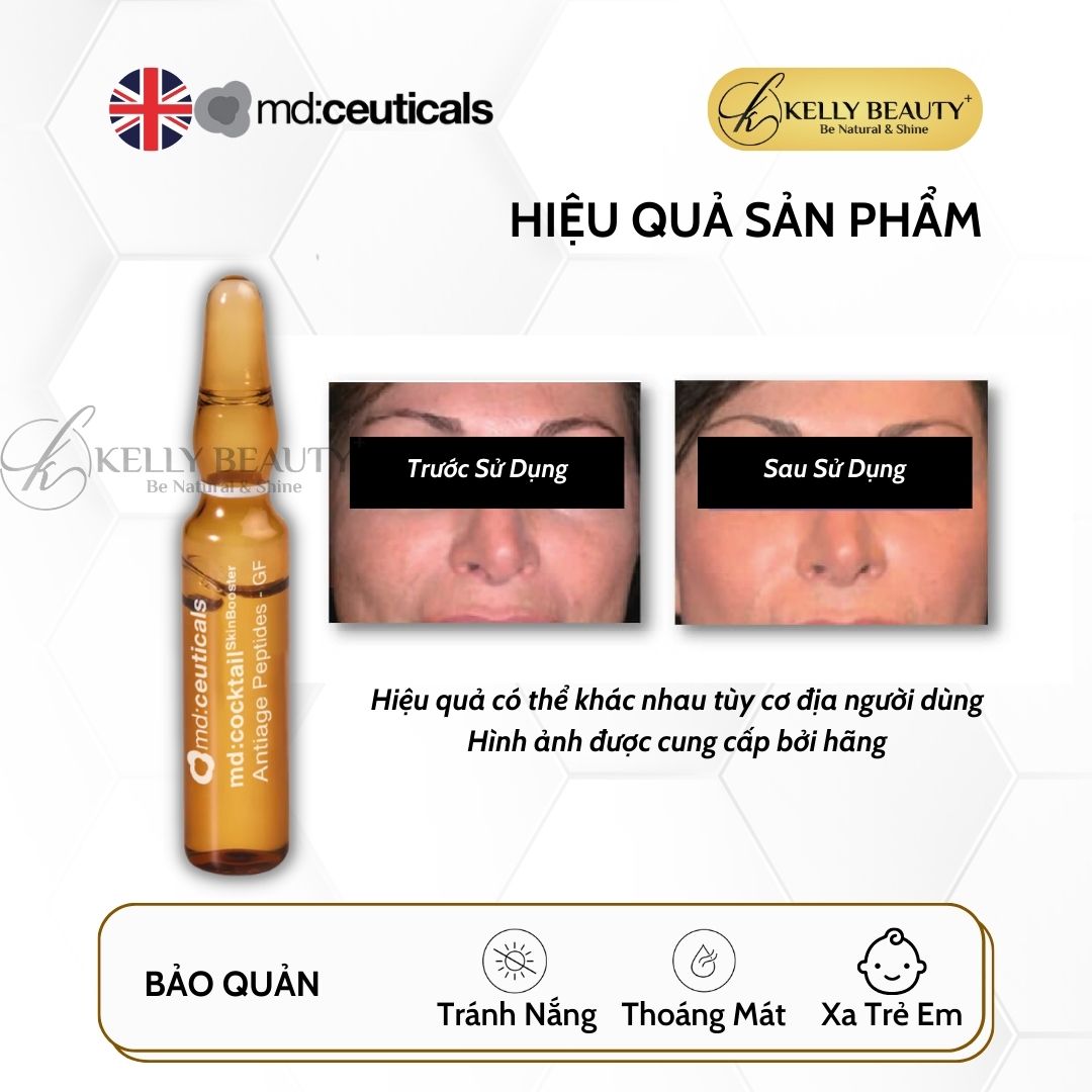 Tinh Chất Trẻ Hóa Da MD:Cocktail Antiage Peptides GF - MD:Ceuticals | Kelly Beauty