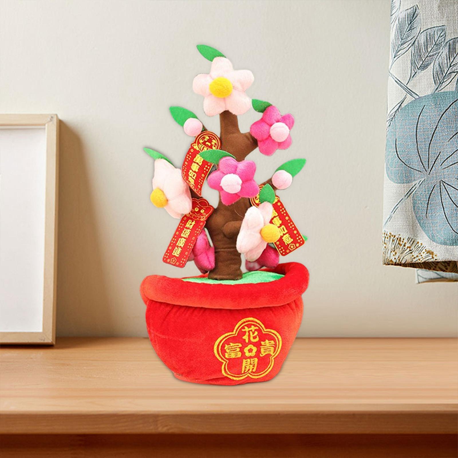 Felt Cloth Fake Simulation Bonsai Ornament Tree Toy Decoration for New Year