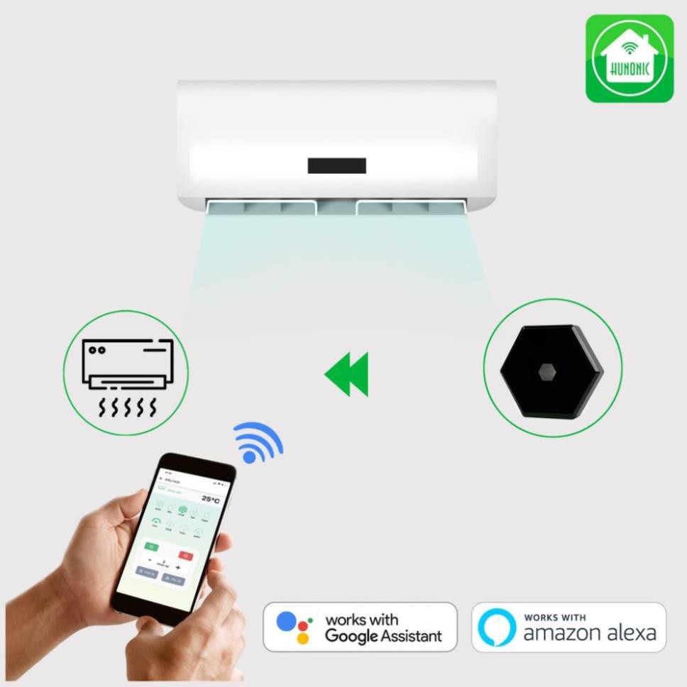 Bộ điều khiển Tivi, điều hoà qua điện thoại, Hunonic IR Smart