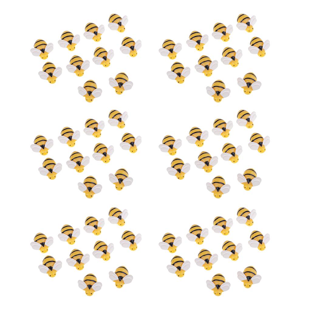 60 Chiếc Hình Ong Nhựa Flatback Tôn Dáng Cho Tự Làm Tóc Trẻ Em Phụ Kiện