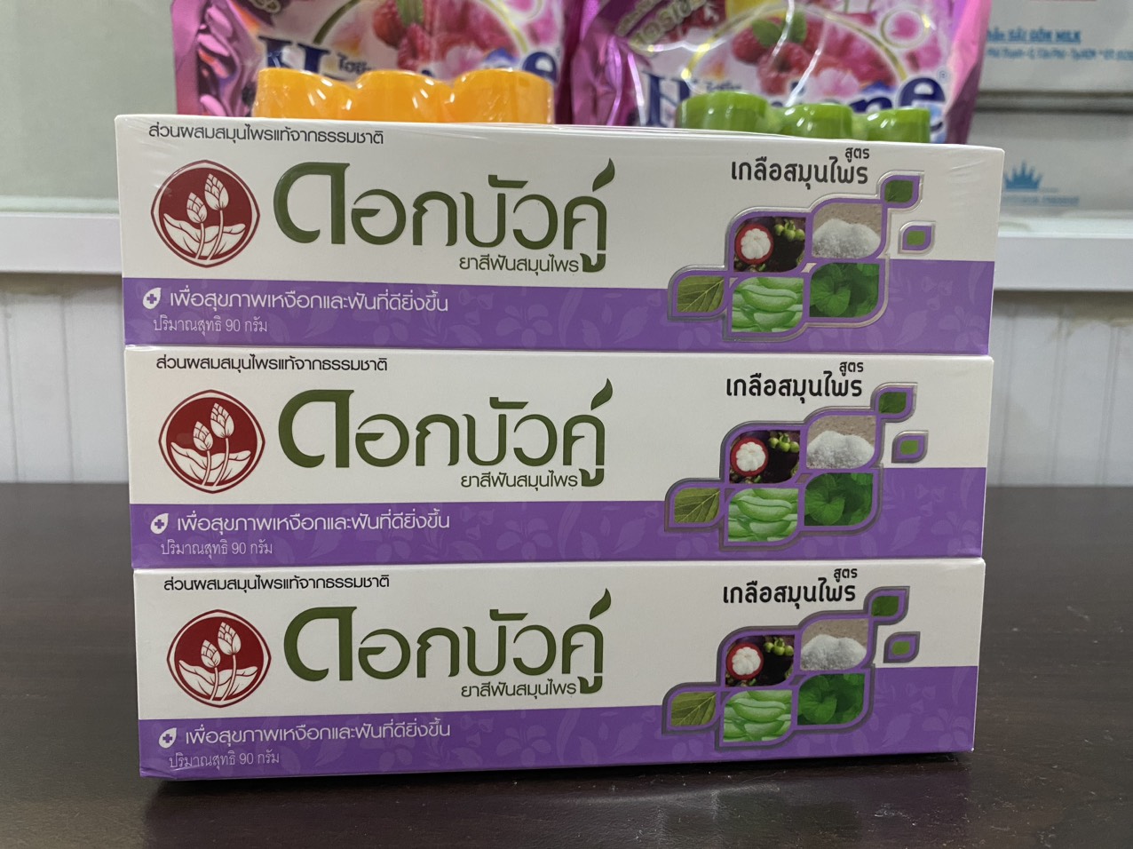 Combo 6 hộp kem đánh răng tím 90gr