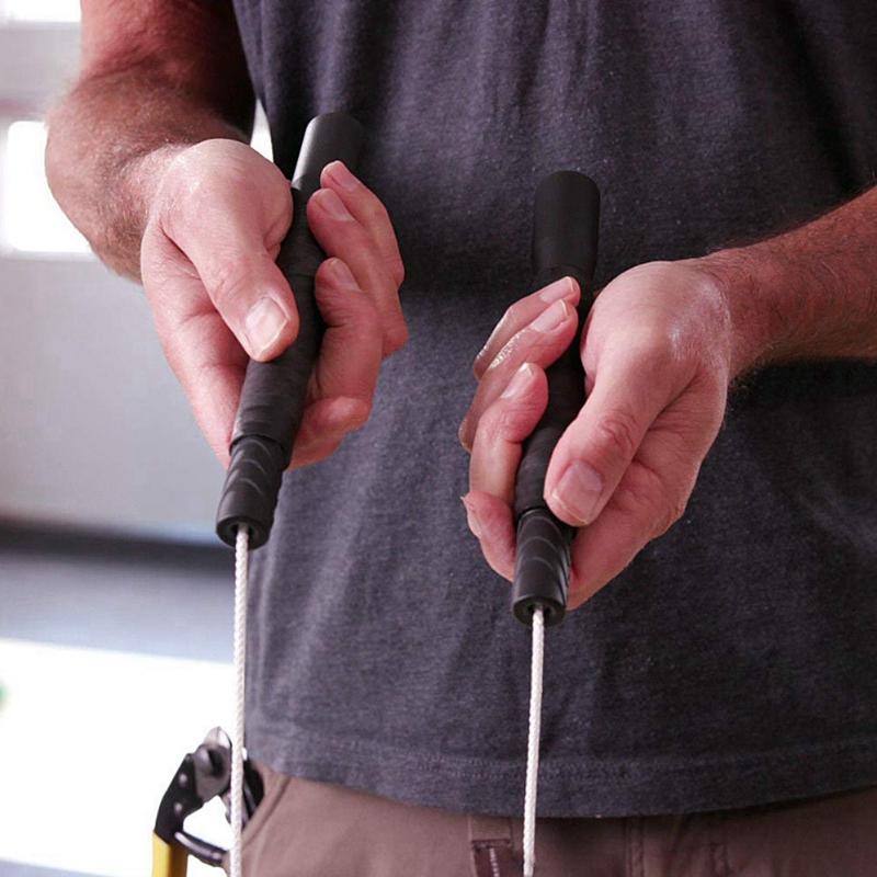 Tre Dây Nhảy Thanh Năng Lượng Cầm Tay Cán Thẳng Tre Dây Nhảy Dây Nhảy Dày Đính Hạt Thể Dục Dây Nhảy