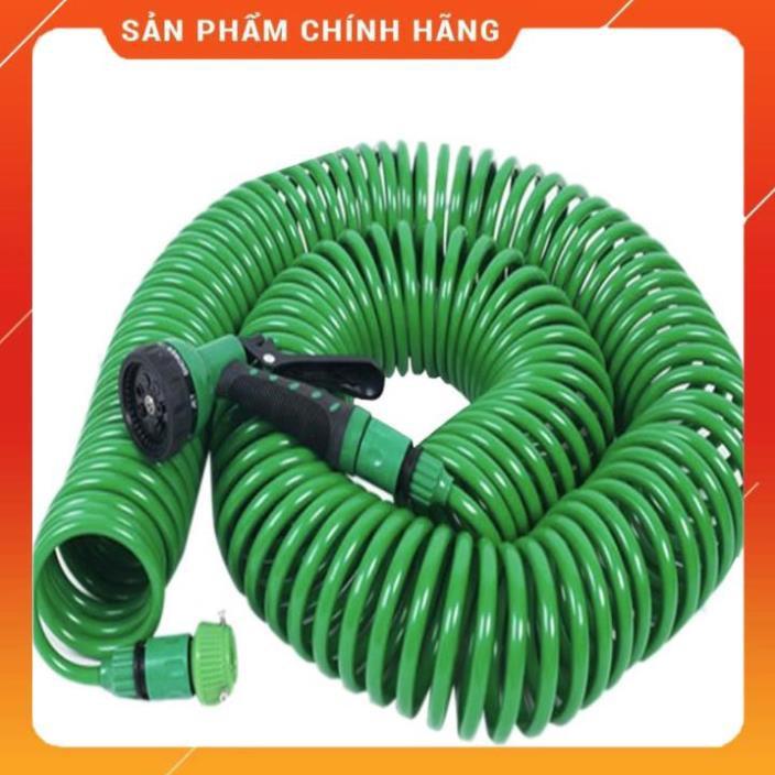 Bộ vòi xịt nước tưới cây đa năng 7 chế độ kèm dây tưới dạng lò xo co dãn 206791