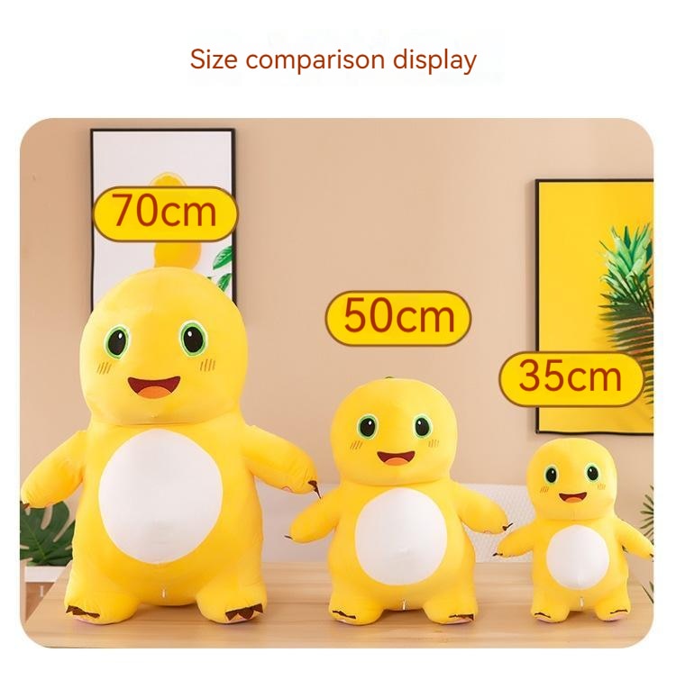 Thú nhồi bông khủng long vàng dễ thương - Size từ 25cm đến 45cm - Quà tặng gấu bông khủng long nhập khẩu cao cấp - Gối ôm mềm mịn cho bé