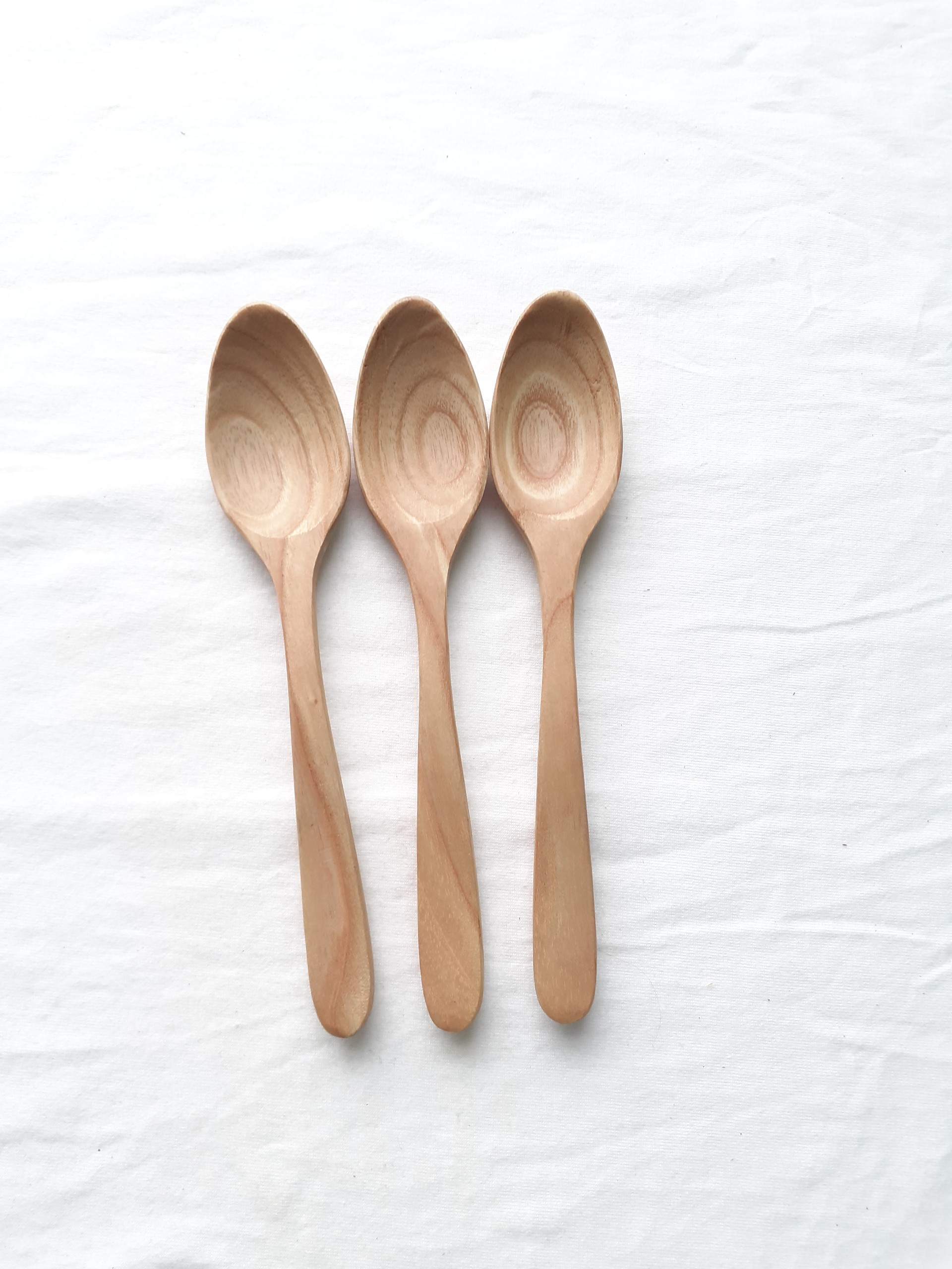 Bộ 6 thìa uống sinh tố, cafe GỖ TẦN BÌ cỡ vừa 14.5 cm x 2 cm