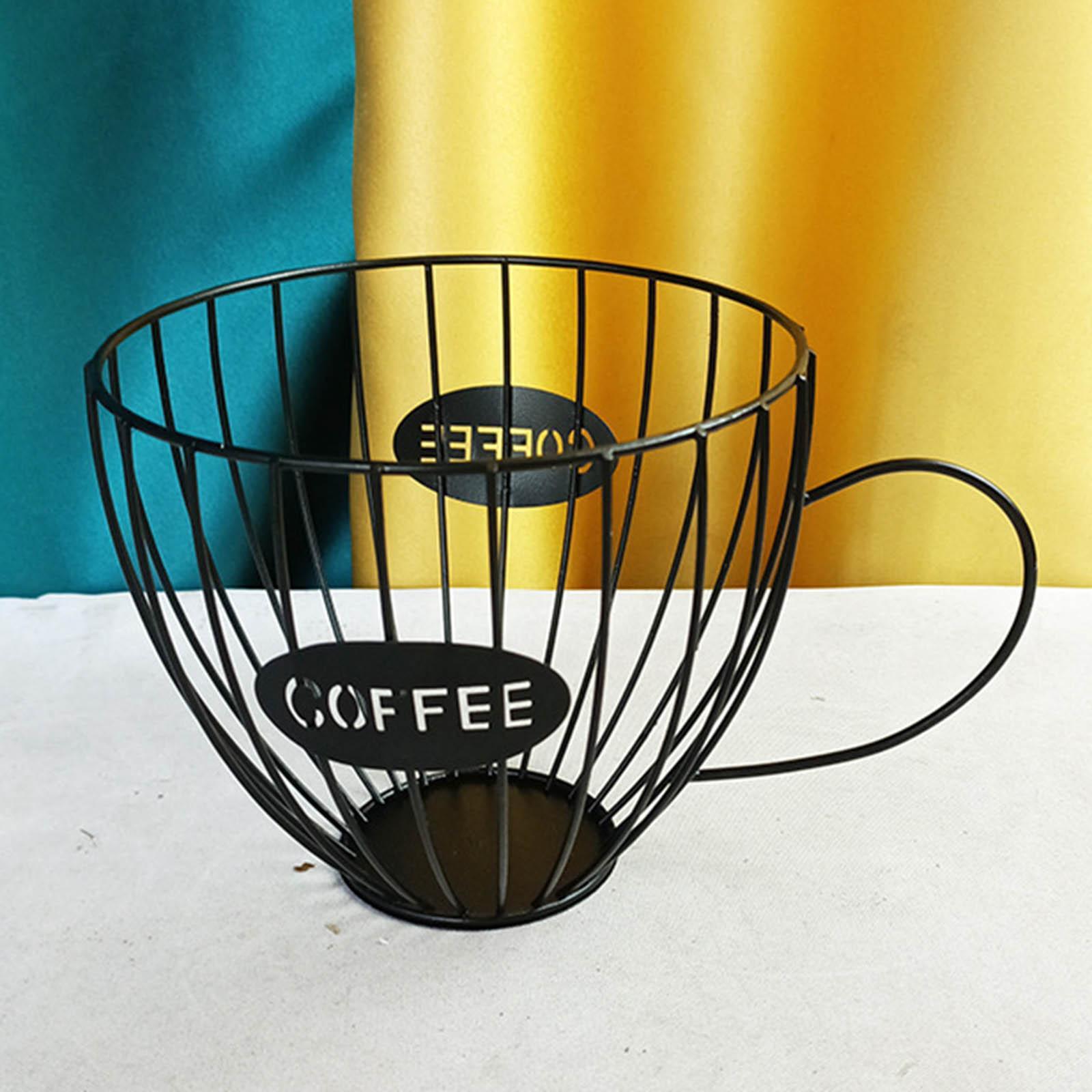 Multiuse Coffee Pod Holder Storage Iron Coffee Pod Organizer for Coffee Bar