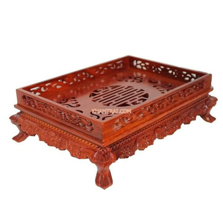 Khay trà gỗ hương chân quỳ