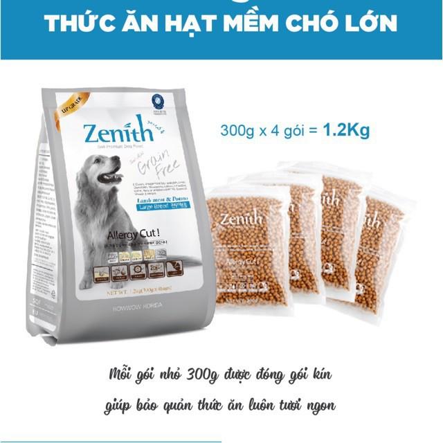 Thức Ăn Hạt Mềm Cho Chó Lớn Zenith 1.2kg