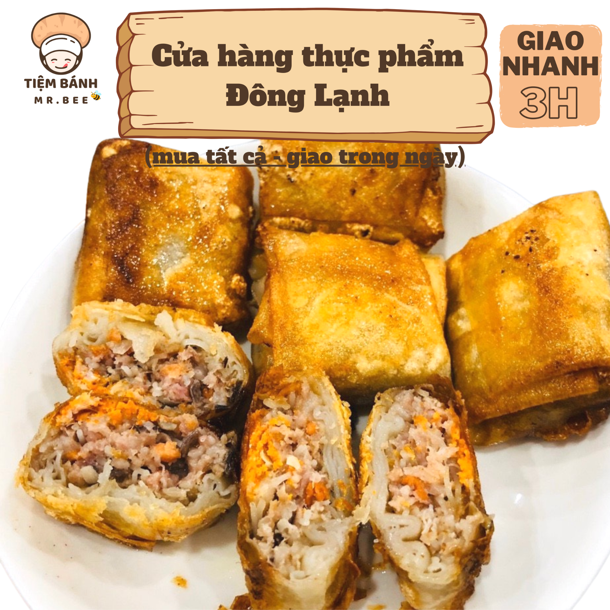 [Chỉ giao HCM] – Nem Cua Bể – Khay 12 bánh