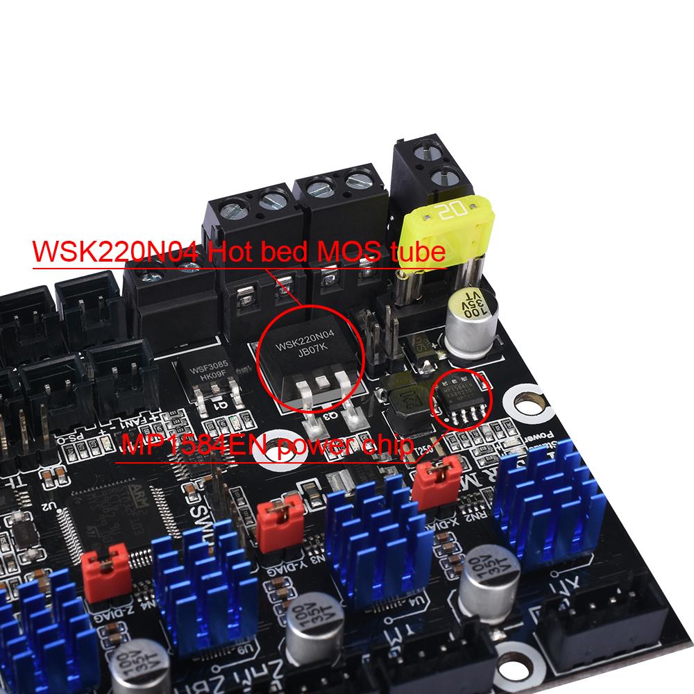 BIGTREETECH SKR MINI E3 V2 32bit bo mạch chủ 3D TMC2209 Các bộ phận máy in 3D cho Ender 3/5 Pro Nâng cấp Ender3 V2 BTT SKR v1.4 Turbo