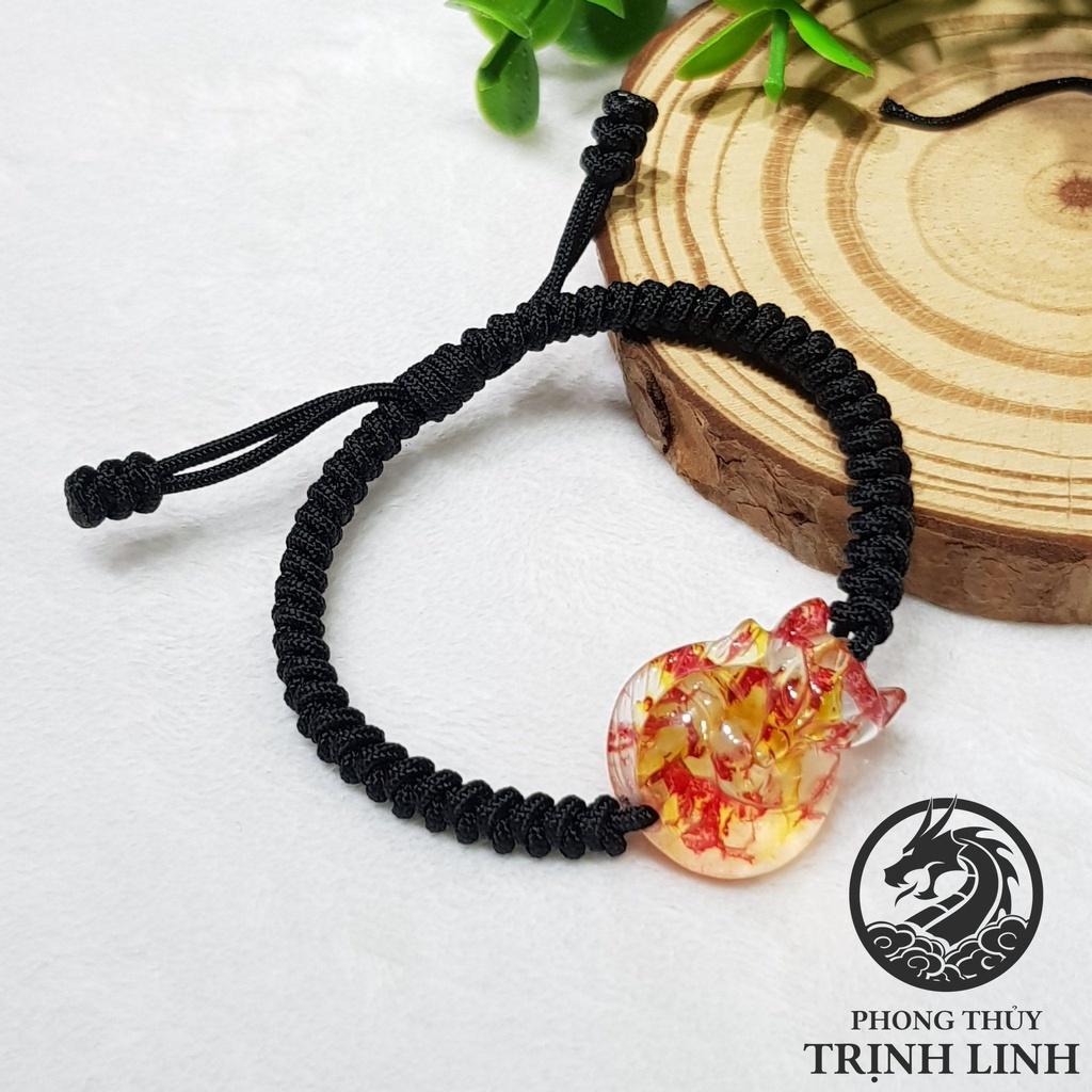 VÒNG CỬU VỸ HỒ LY HUYẾT RỒNG ĐỎ
