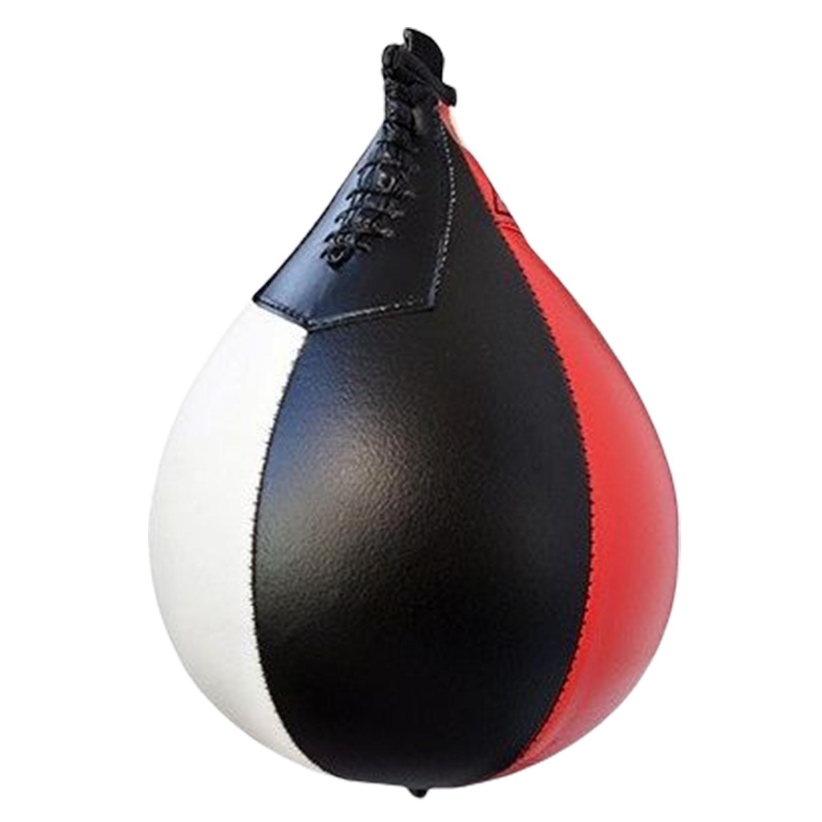 Speed Punching Ball Boxing Speed Bag Hanging Boxing Ball, PU Leather Muay Punching Ball Striking Bag for Adult Kids Gym MMA Boxing Sports Punch Bag