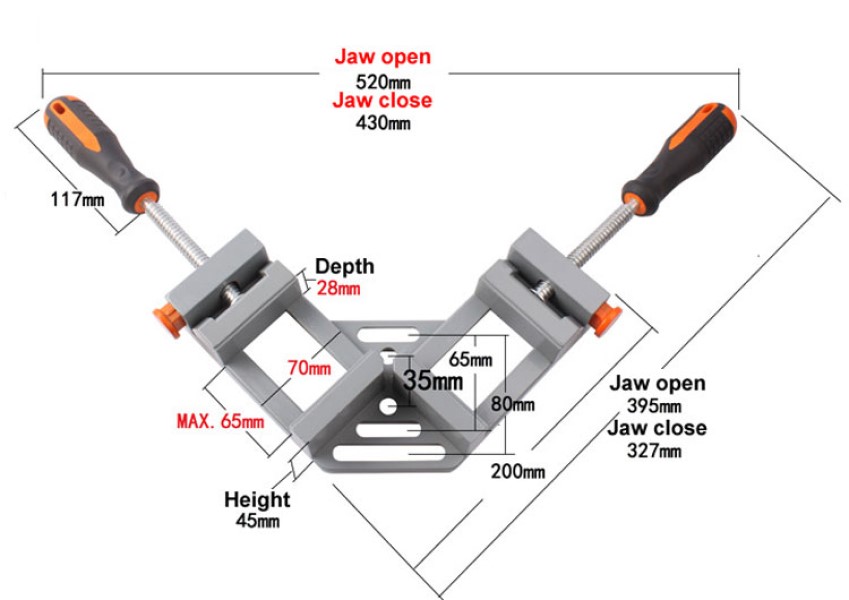 Ê tô vuông góc cỡ lớn M1