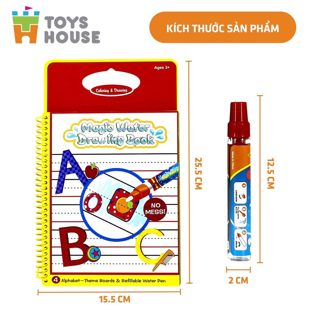 Sách tô màu bút nước thần kỳ ToysHouse cho trẻ em 3-4-5 tuổi, giúp trẻ em phát triển kỹ năng Montessori