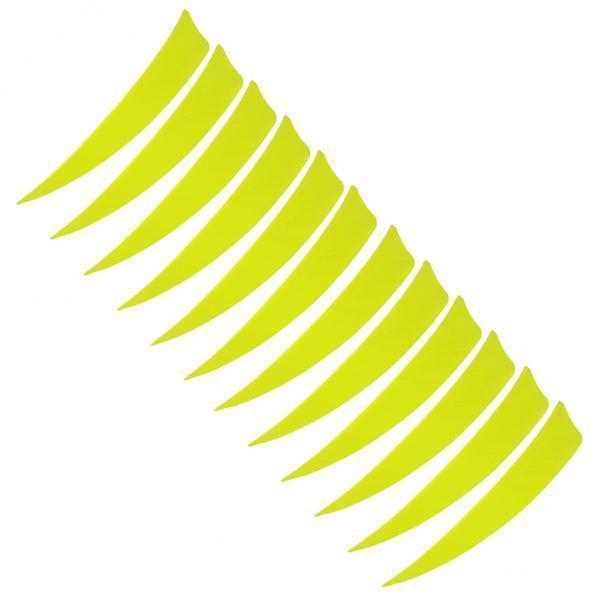 2-6pack 12 Pieces 4 Inch Archery Arrow Feathers Fletchings Vanes Fluorescent