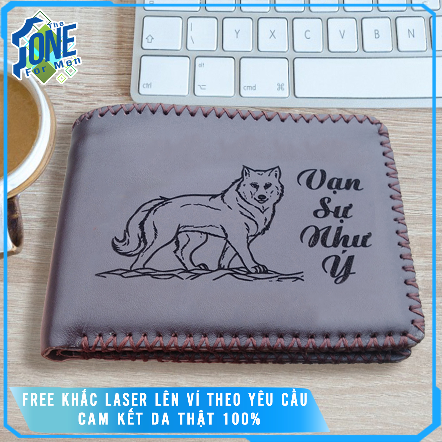 Ví Ngang &amp; Đứng Nam Da Bò Handmade Nổi Bật Cao Cấp - Free Khắc Nội Dung Theo Yêu Cầu - Chống Nước, Chống Lửa - Hàng Thủ Công Tỉ Mỉ - Bóp Da Bò Nam Thủ Công Cao Cấp