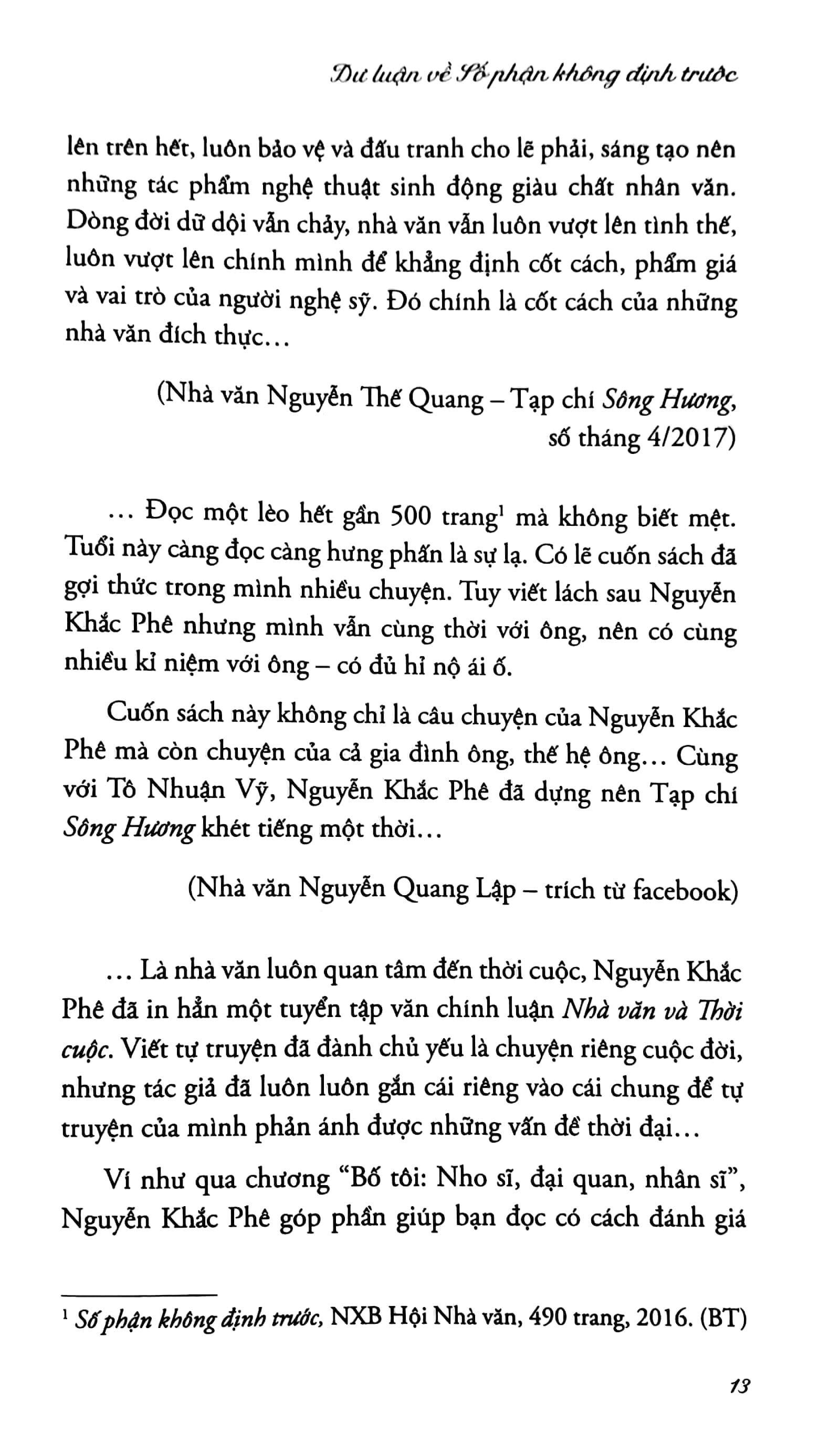 Số Phận Không Định Trước