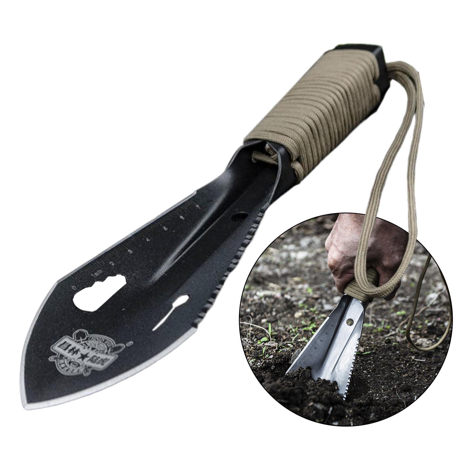Backpacking Shovel, Camping Hand Trowel, Lightweight Hiking Shovel, Small Multitool for Digging, Gardening, Survival and Outdoor