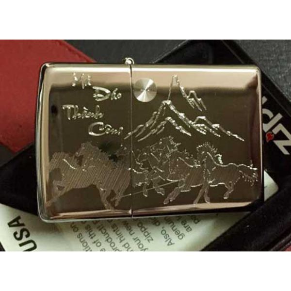 Bật Lửa ZIPPO KHẮC MÃ ĐÁO THÀNH CÔNG 03 – ZIPPO 254B.MDTC03