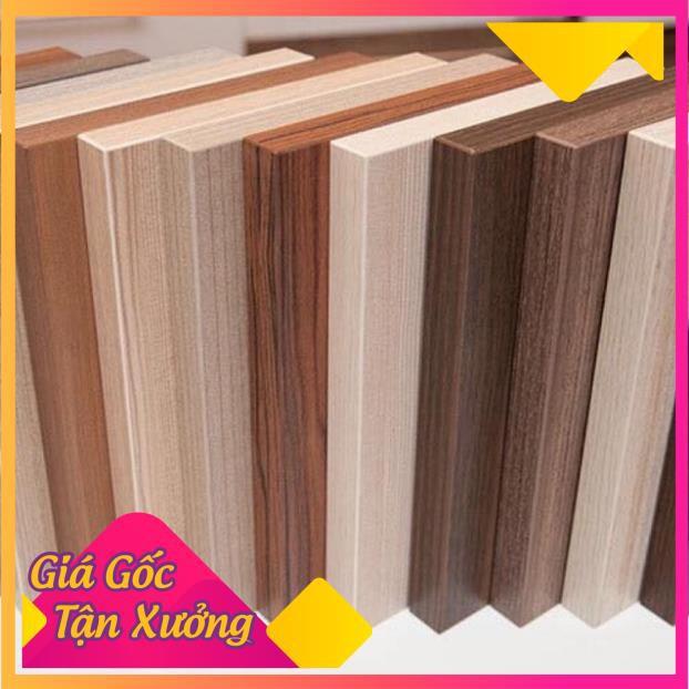 1 tấm gỗ mdf lõi xanh rộng 30cm dán 4 cạnh (có sẵn) làm kệ mặt bàn tuỳ ý